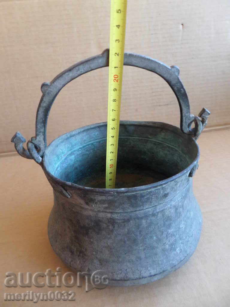 Old copper cauldron, cauldron, copper, copper - 5 Old copper cauldron, cauldron, copper, copper - 5