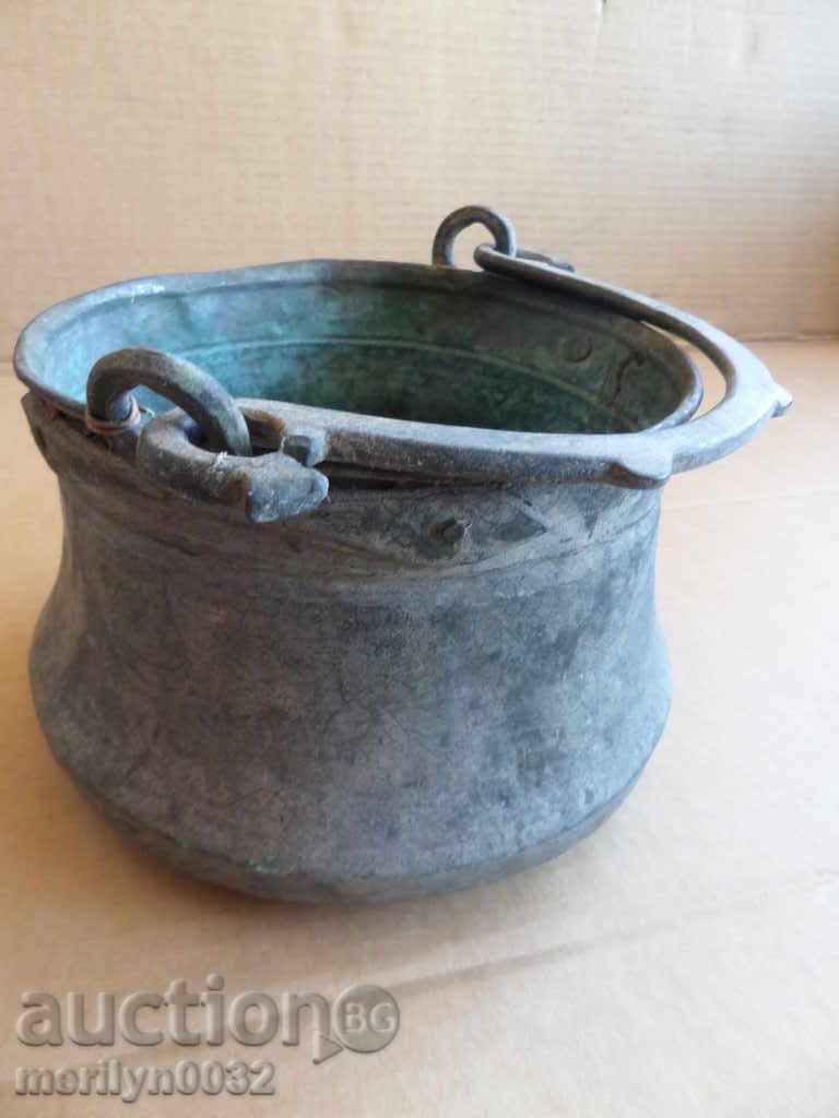Old copper cauldron, cauldron, copper, copper - 6 Old copper cauldron, cauldron, copper, copper - 6
