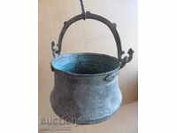 Old copper cauldron, cauldron, copper, copper
