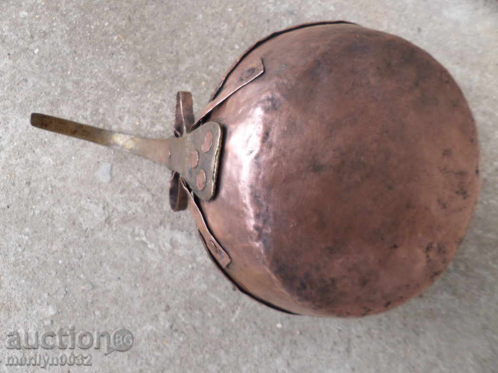 Δημοπρασία Παλιά κατσαρόλα χαλκού, χαλκού, δίσκος, δοχείο χαλκού Δημοπρασία Παλιά κατσαρόλα χαλκού, χαλκού, δίσκος, δοχείο χαλκού