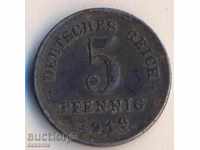 Германия 5 пфенига 1919, желязо