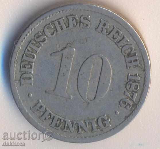 Германия 10 пфенига 1876a