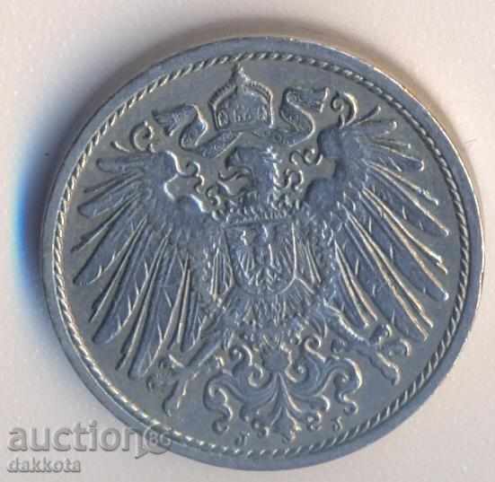 Germania 10 pfennig 1906j, rară în calitate cu preț € 4.00 | 7.82 BGN