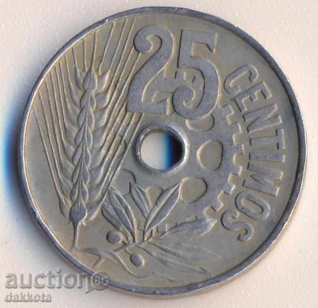 Ισπανία 25 centavos 1934