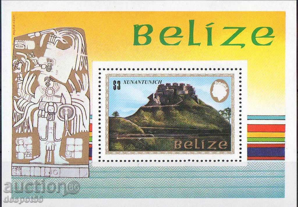 1983. Belize. Xunantunich - site-ul vechi de Maya