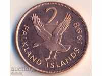 Falkland Islands 2 cents 1998