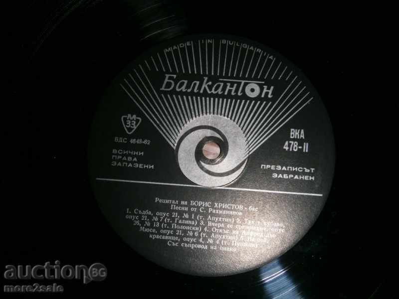 Auction BORIS HRISTOV - A BIG PLATE - BALKANTON 478 Auction BORIS HRISTOV - A BIG PLATE - BALKANTON 478