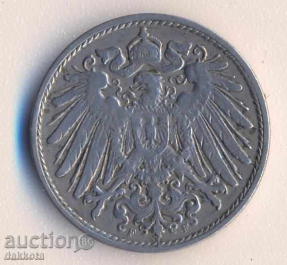 Германия 10 пфенига 1906f с цена € 2.00 | 3.91 лв.