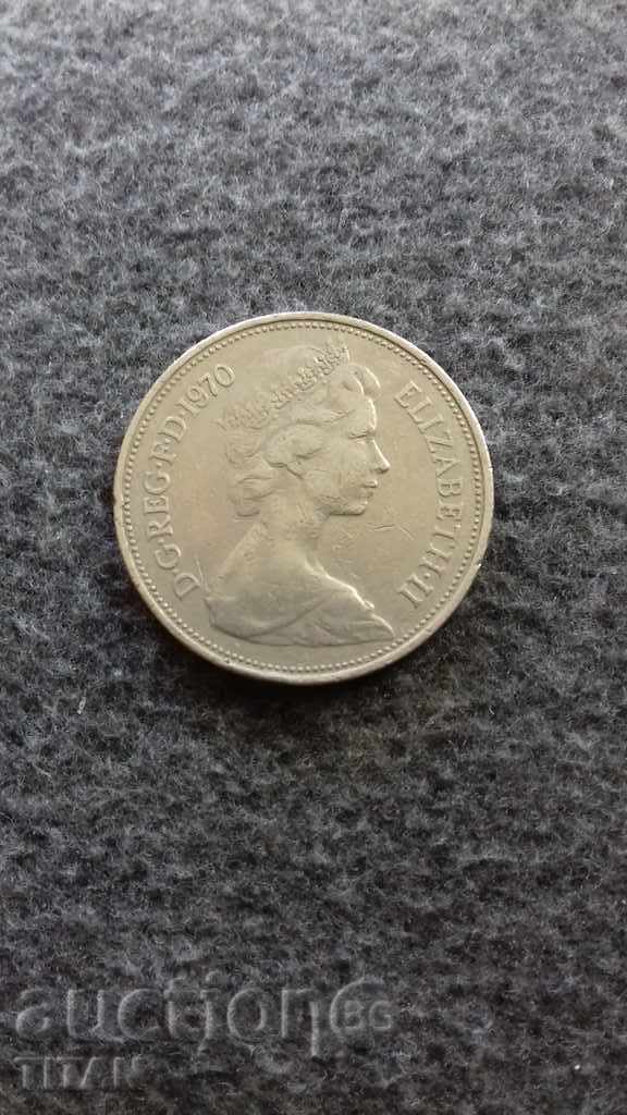 anglyska κέρμα 1970