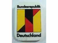 15505 Δυτική Γερμανία πινακίδα με τα χρώματα της εθνικής σημαίας