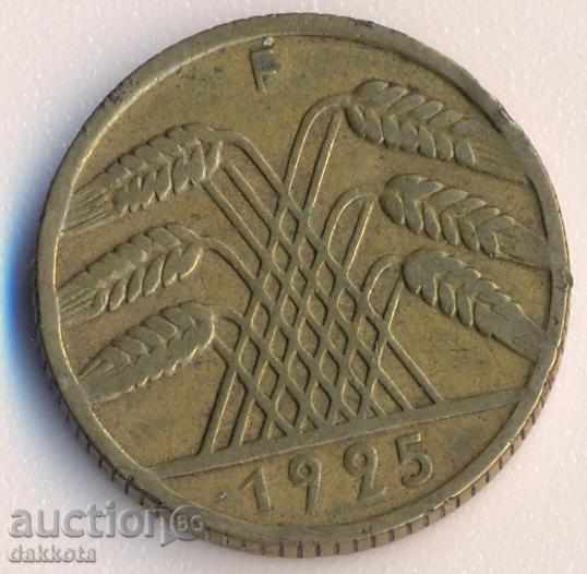 Germany 10 rejsfennig 1925f with price 2.50 BGN | € 1.28