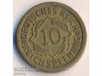 Germany 10 rejsfennig 1925f