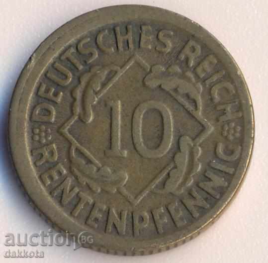 Γερμανία 10 rentenpfeniga 1924d