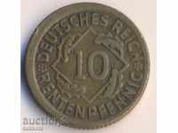 Германия 10 рентенпфенига 1924d