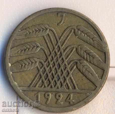 Germania 5 reyhspfeniga 1924j cu preț 2.50 BGN | € 1.28 Germania 5 reyhspfeniga 1924j cu preț 2.50 BGN | € 1.28