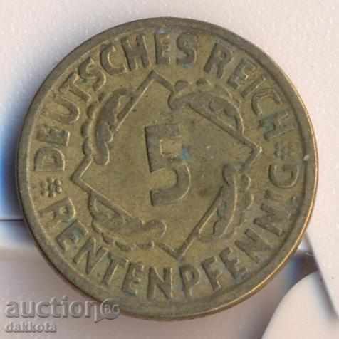 Germania 5 rentenpfeniga 1924j