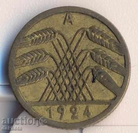 Germania 5 rentenpfeniga 1924 cu preț 1.30 BGN | € 0.66 Germania 5 rentenpfeniga 1924 cu preț 1.30 BGN | € 0.66