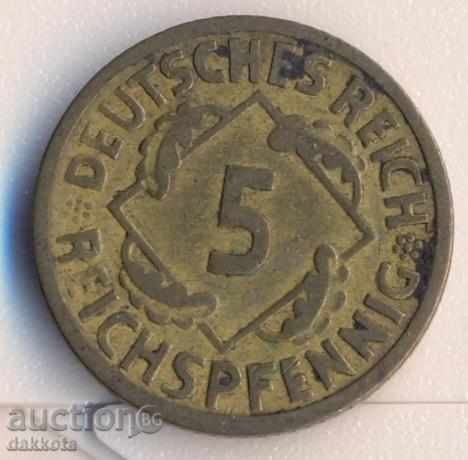 Германия 5 рентенпфенига 1924а