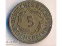 Germany 5 reysspennig 1925d