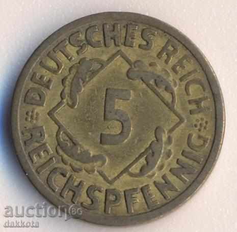 Germany 5 rejsfennig 1925a