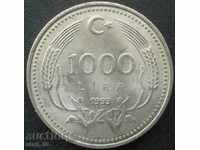 Τουρκία 1000 λίρες το 1993