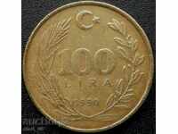Τουρκία 100 λίρες το 1990