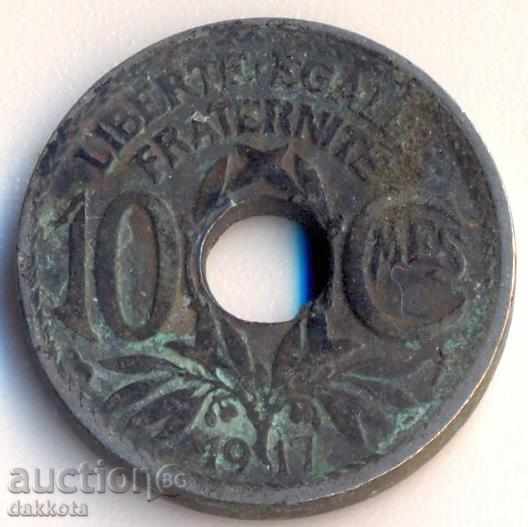 Franța 10 centime 1917 Franța 10 centime 1917