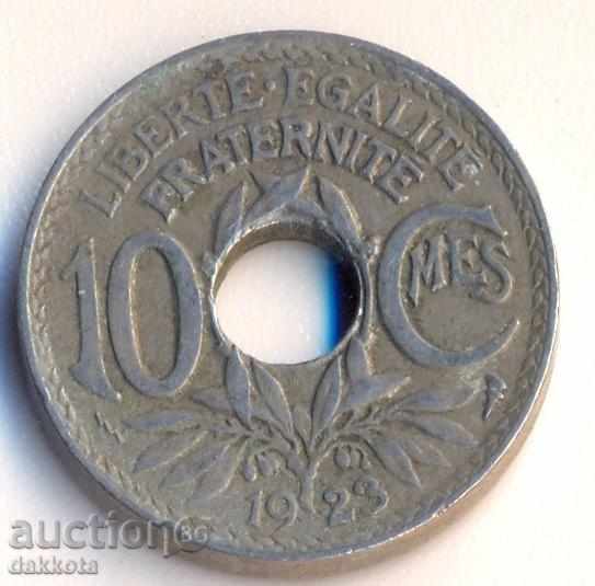 France 10 centimeters 1923, lightning