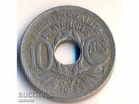 Franța 10 centime 1923, flash