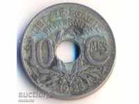 Γαλλία 10 centimes 1923, flash