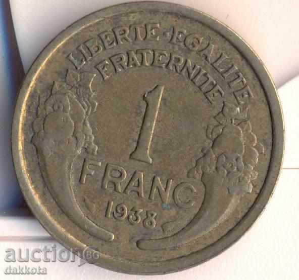 Franța 1 franc 1938