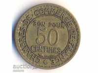 Франция 50 сантима 1924 година