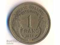 Франция 1 франк 1934 година