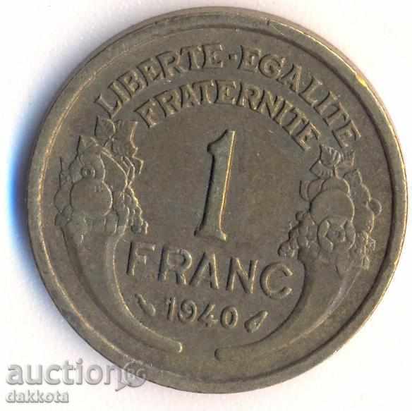Franța 1 franc 1940