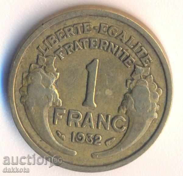 Франция 1 франк 1932 година