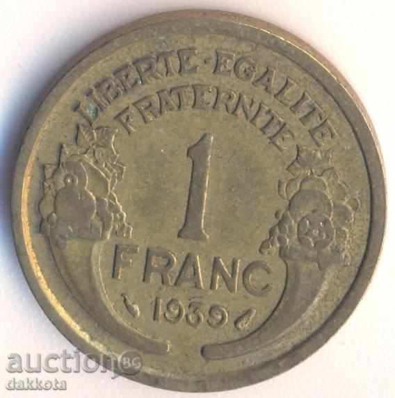 Franța 1 franc 1939