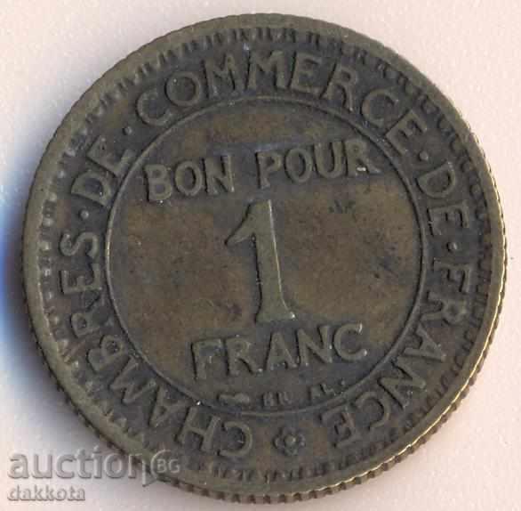 Франция 1 франк 1922 година