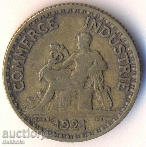 France 1 franc 1921 with price 1.40 BGN | € 0.72