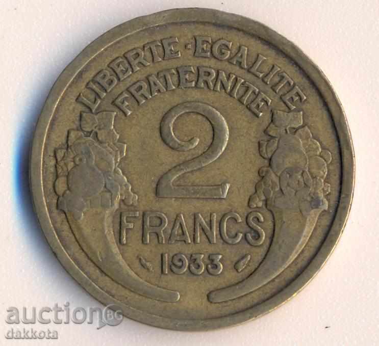 Franța 2 franci în 1933