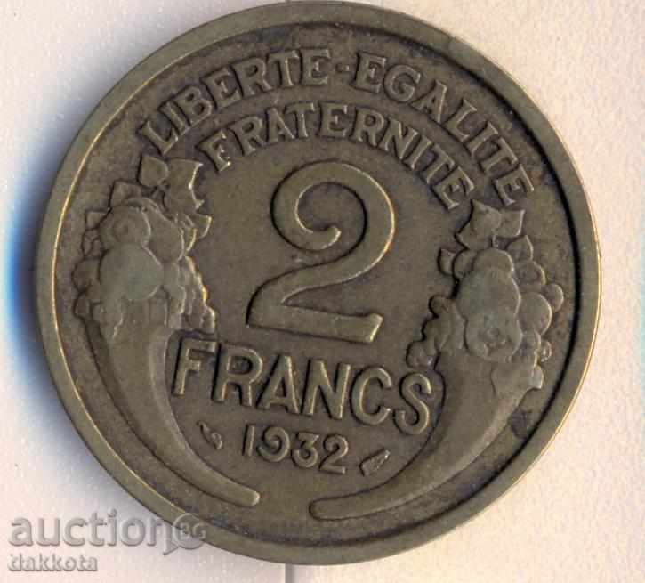 Франция 2 франка 1932 година