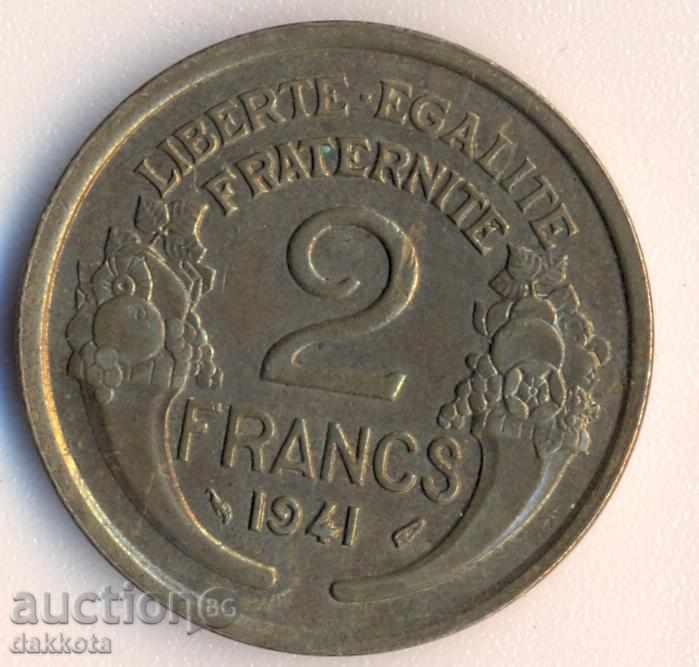 Franța 2 franci în 1941