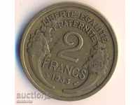 Франция 2 франка 1933 година