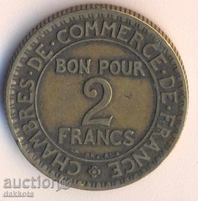 Franța 2 franci în 1921