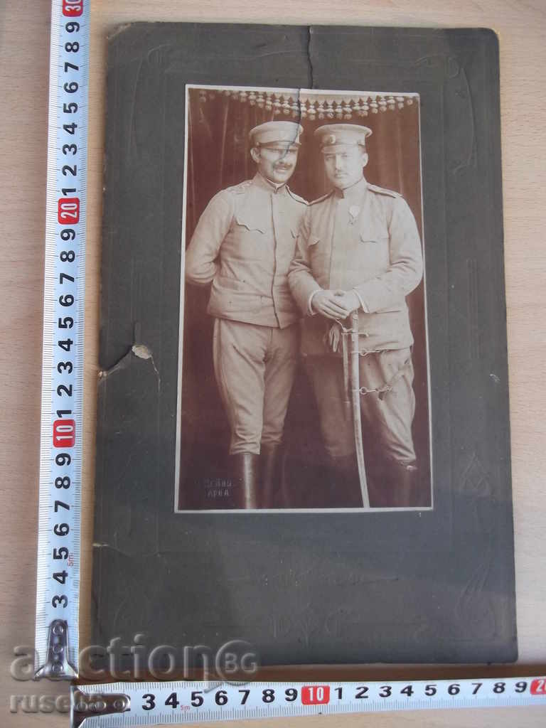 Photo of Lieutenant Al. Penev with a colleague-1904 / General Major /
