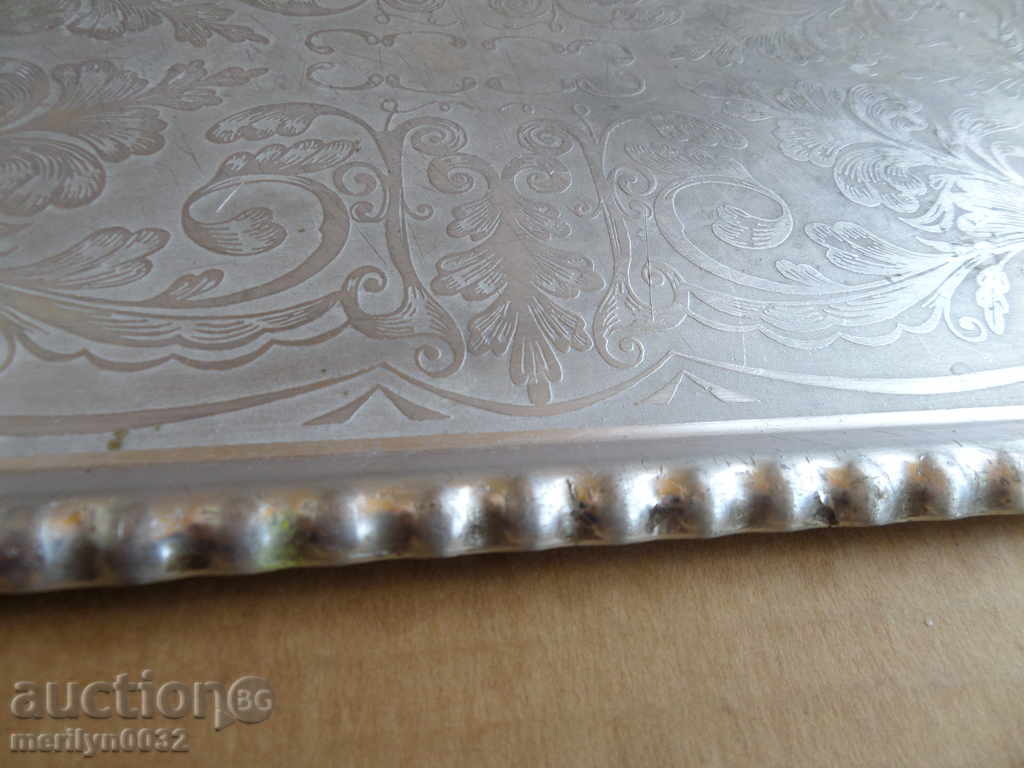 Old aluminum tray, tray, plateau, service - 7 Old aluminum tray, tray, plateau, service - 7