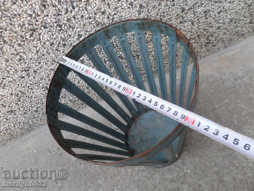 Auction An old metal bin from an office of the Earl of Sofia, Bulgaria Auction An old metal bin from an office of the Earl of Sofia, Bulgaria