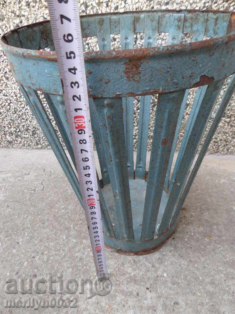 An old metal bin from an office of the Earl of Sofia, Bulgaria - 5 An old metal bin from an office of the Earl of Sofia, Bulgaria - 5