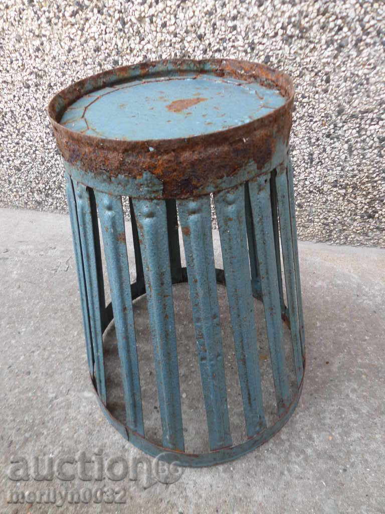 An old metal bin from an office of the Earl of Sofia, Bulgaria - 6 An old metal bin from an office of the Earl of Sofia, Bulgaria - 6