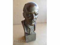 Aluminum bust of Lenin, figure, plastic, statuette