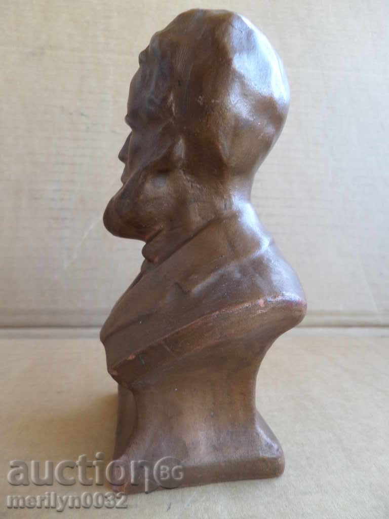 Ceramic bust of Hristo Botev figure plastic statuette - 7